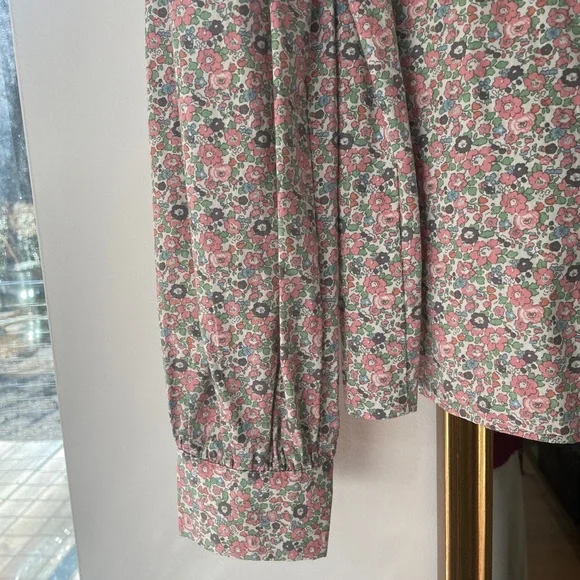 English Factory Floral Blouse with Red Accents - Picture 2 of 4